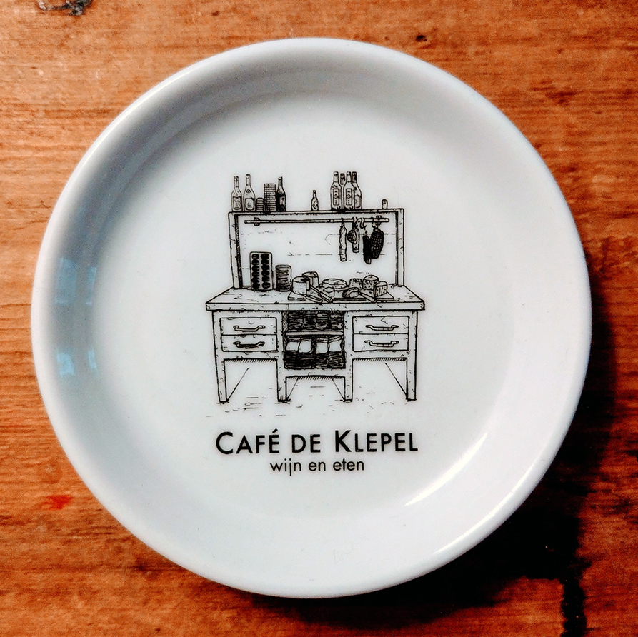 Bordje Cafe De Klepel